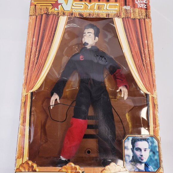 NSYNC Collectible Marionette Doll - 2000 Living Toyz - Chris Kirkpatrick - Picture 8 of 8